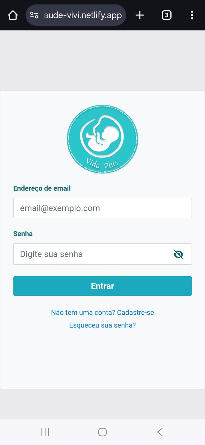 imagem do login mobile